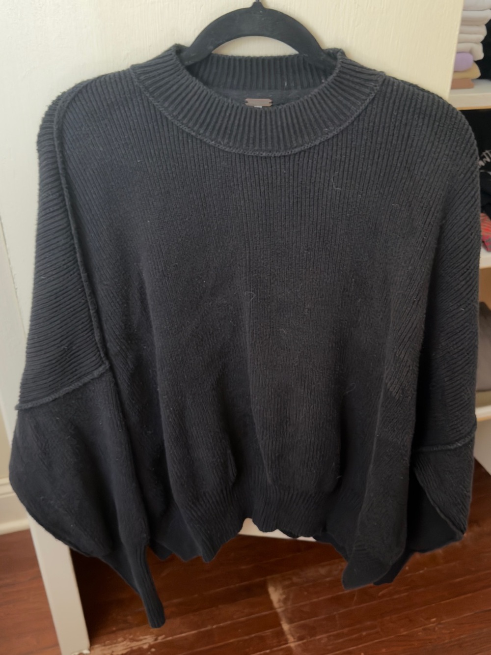Free people easy street black sweater